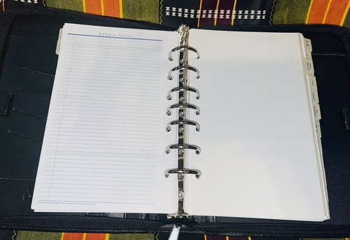 Franklin Covey Black Pebble Leather Classic Binder - Picture 14 of 20