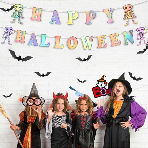 5 Meter Colorful Happy Halloween Banner Bunting Home Party Favours Decoration - Picture 4 of 7
