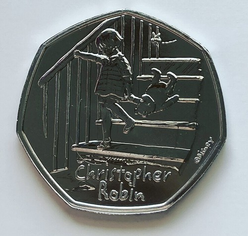 Monedas de 50 peniques 2020-2022 Winnie the Pooh Fifty Pence Inc Tigger, Piglet & Friends - Imagen 4 de 20