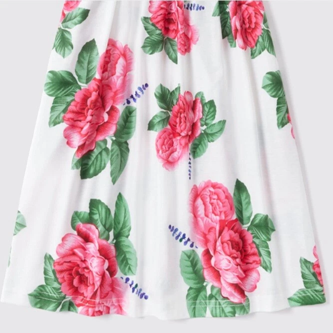 Girls Maxi Dress- Girls' Pink Floral Maxi Dress and Headband Set - image 3 of 4