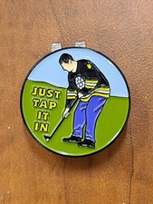 Magnetic Golf Ball Marker  Hat Clip Just Tap It In Happy Gilmore Adam Sandler 
