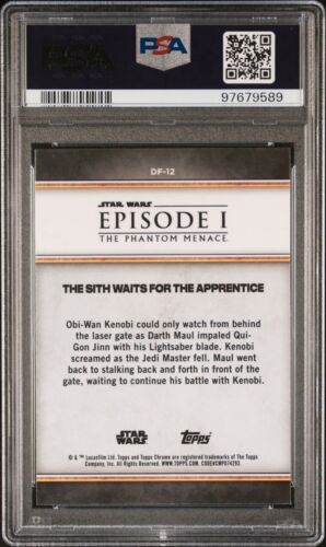 2024 Topps Phantom Menace Sith Waits for Apprentice Duel of Fates PSA 9 - Picture 2 of 3