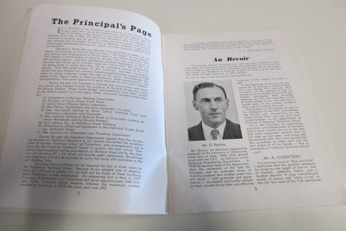 Footscray Technical School - Annual Magazine - Blue and Gold - 72 Pages - 1956 - Picture 3 of 24
