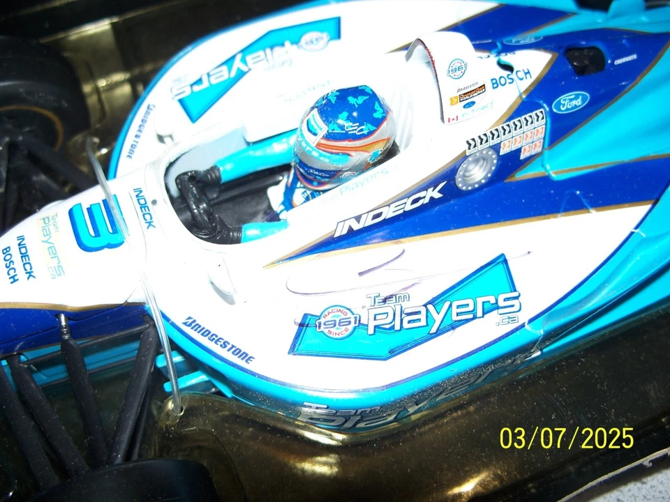 #3 PAUL TRACY "PLAYERS LIVERY" PLUS CHAMP/CENTRIX DECALS  2003 CART CHAMP ACTION - Image 3 of 4
