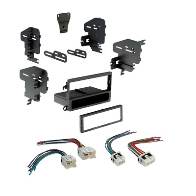 Combo Kit for 1995-2004 Nissan Single DIN Car Radio Stereo Dash Kit Wire Harness