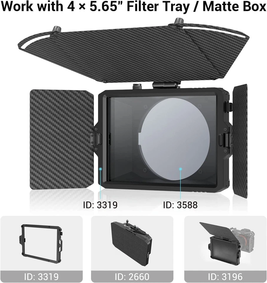 SmallRig 4 x 5.65 ND Filter 0.6/2 Stops, 143 x 101 x 4mm Square Filter 3588 - Image 2 of 4