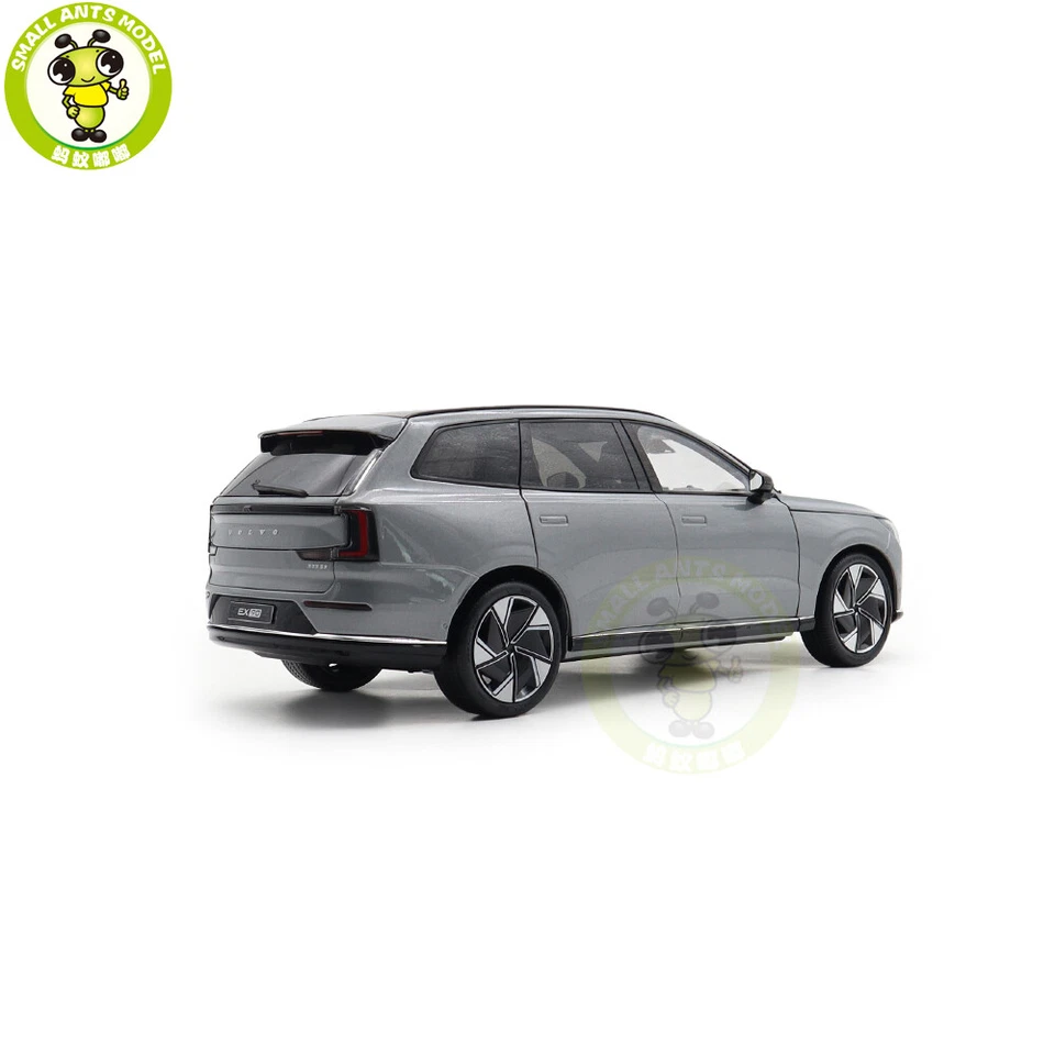 1/18 Volvo EX90 Electric Vehicle Grey Diecast Model Toy Car Friends Gifts - Image 4 of 4