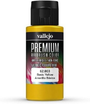 Vallejo Paint Premium Yellow 2 Ounces Free Shipping
