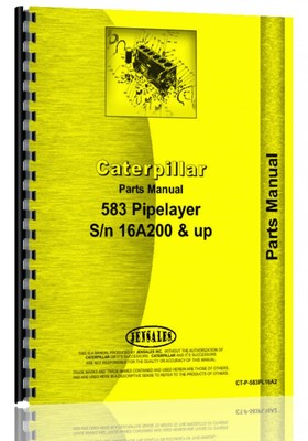Caterpillar 583 Pipelayer Parts Manual (S/N 16A200 +)