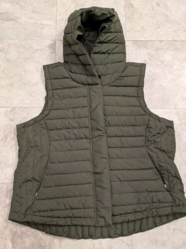Aventura Soltex Hoodie Vest Puffer Size XXL Full Zip Green - Picture 3 of 16