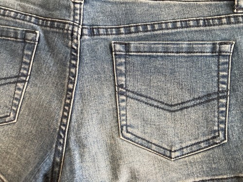 O'Neill Boyfriend verwaschene heiße Damenjeans Shorts blau Denim Größe 9 - Bild 5 von 12