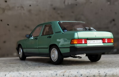 NOREV 1/18 Scale Mercedes-Benz 190E W201 1984 Green Diecast