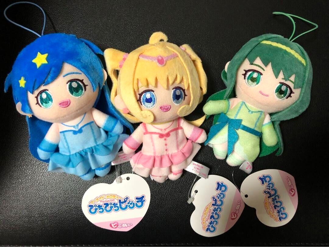 Mermaid Melody Pichi Pichi Pitch Mascot Plush Set of 3 New | eBay