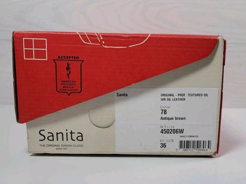 Sanita Womens Size 6 (EU 36) Antique Brown (Art:450206W) New With Box - Picture 7 of 7
