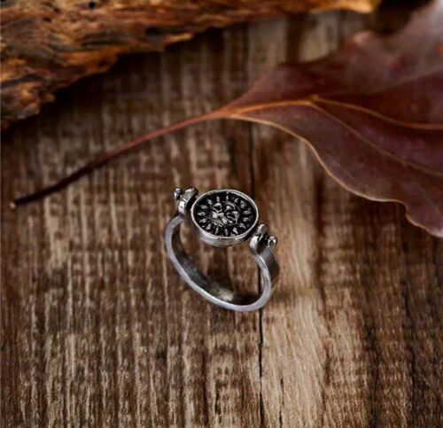 Anello da donna Boutique creativo tono argento sole luna ribaltabile misura 7 1️⃣ - Foto 4 di 7
