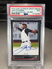 2018 Leaf Ultimate Draft Auto 13/15 Josh Stowers #BG-JS2 - PSA 9 - POP 1