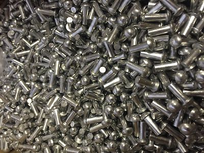 25 pcs 3//32 X 1/" Steel Round Head Solid Rivet UK made.