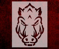 Arkansas Razorback Razorbacks Razor Back 8.5" x 11" Stencil FREE SHIPPING (166)
