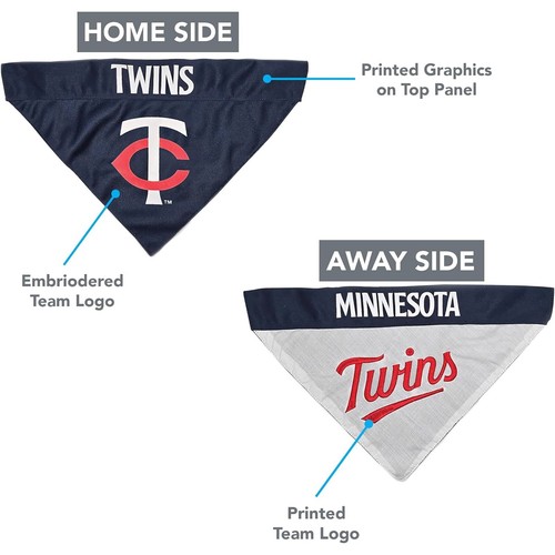 Pets First MLB Reversible Bandana for Dogs & Cats 2-sided Premium Bandana - Picture 133 of 145