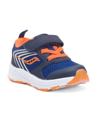 Saucony Infant / Toddler Wind FST JR Navy/Orange 4 BABY