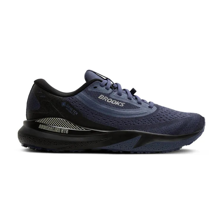Men's Brooks Adrenaline GTS 24 GTX, Black/Nightshadow/Coconut, 10.5 D Medium US