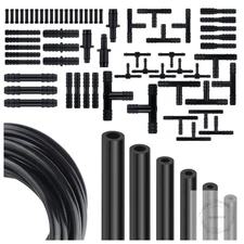 Multipurpose Vacuum Line Kit,6PCS 5Ft Vacuum Hose Automotive+64PCS Vacuum Line