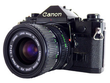 Canon A-1 35mm Film Camera New FD 35-70mm Lens Tested Excellent No Fungus JAPAN