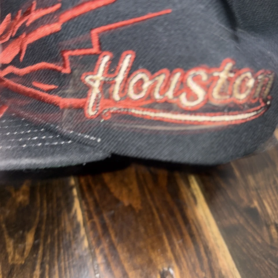 NUEVO CON ETIQUETAS Mitchell & Ness Houston Astros DJ Tornillo Calavera Terremoto Gorra AUTÉNTICA Foto 3 de 4