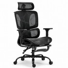 Mesh Ergonomic Office Chair Footrest Adjustable Lumbar Support Swivel Desk Chair