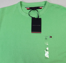 NWT Tommy Hilfiger Crewneck Cotton Pulllover Sweater Mens Size Large Mint Green