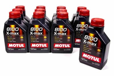 Motul Motor Oil - 8100 X-Max - 0W40 - Synthetic - 1 L - Set of 12