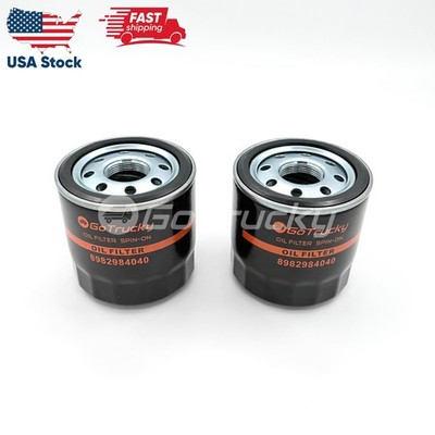 2x Element Oil Filter For ISUZU FTR NPR-HD NPR-XD NQR NRR 4HK1 5.2L 2011-2025