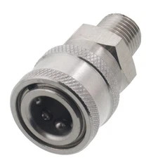 Erie Tools Pressure Washer 1/4" Male NPT to Quick Connect Socket Steel Coupler
