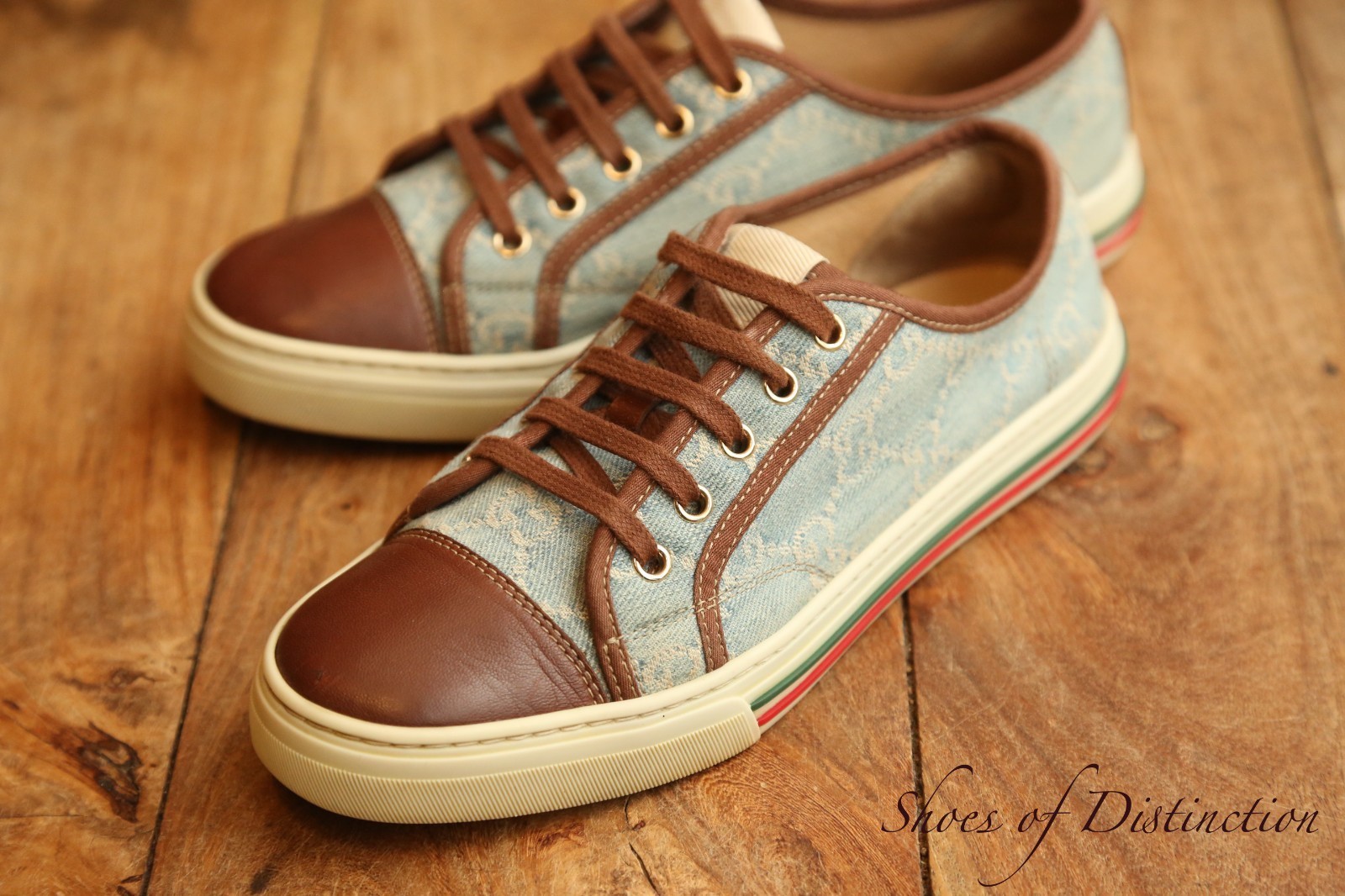 Chaussures baskets Gucci Ace GG monogramme bleu pour femmes UK 5,5 US 8,5... 2