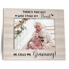 New Grammy Picture Frame - First Time Grandma Gifts, New Grammy and Beige