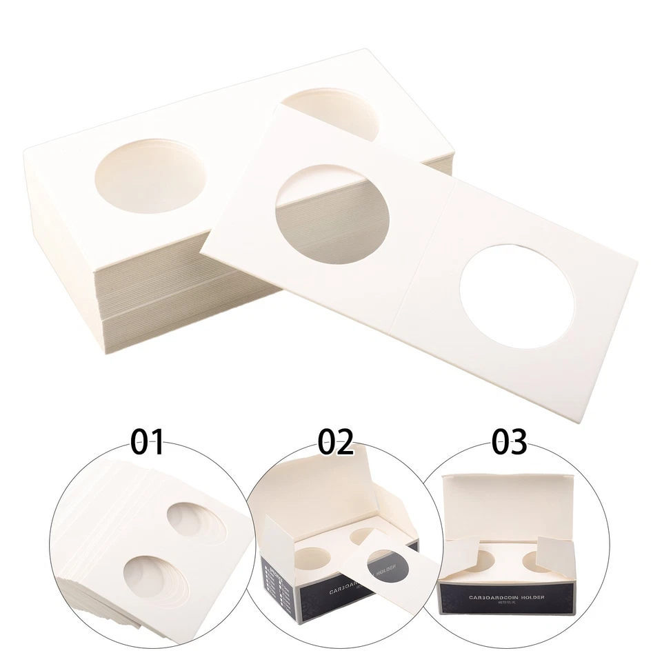 Porte-monnaie boîte carrée en carton la sécurité de votre collection de piè - Photo 3/4