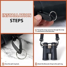 Binocular Harness Strap X-shaped - Adjustable Bino Chest Straps for All Binoc...