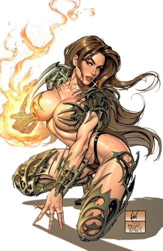 🔥 WITCHBLADE 14 CEDRIC POULAT Michael Turner Virgin Homage Variant Set LTD 500 - Picture 2 of 3