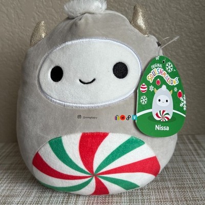Squishmallows Nissa the Yeti Christmas 8 inch Stuffed Plush Toy