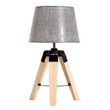 HOMCOM Tripod Table Lamp Living Room Night Lighting Bedside Desk Decor