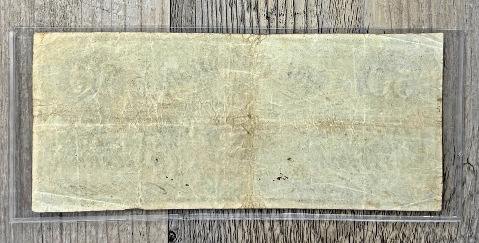 1861 $50 T 16 Confederate Paper Money, Very Nice Quality Note - Image 4 of 4