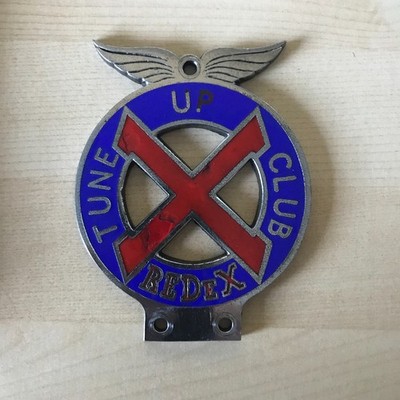 Plakette Badge Emblem Car 1950-1959 Redex Tune Up Club Great Brittain England