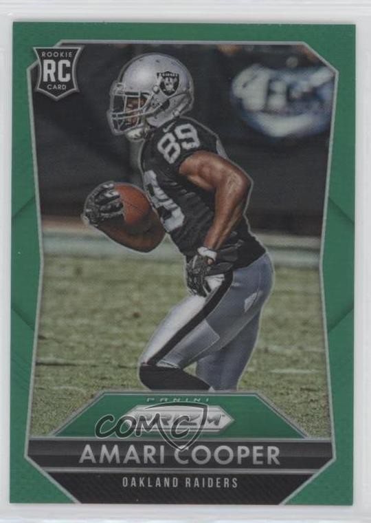 2015 Panini Prizm Rookies Green Prizm Amari Cooper #201 2r7