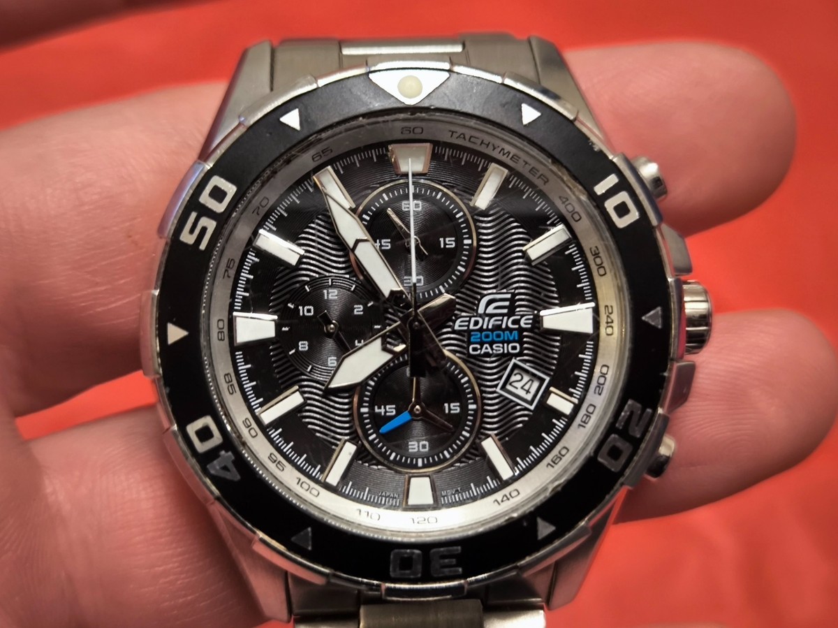 m*2様 CASIO EDIFICE TOUGH MVT 5178JA Rare Casio Edifice EFM-501 5118 200M Chronograph Watch | eBay