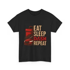 Eat Sleep Dash Repeat, DoorDash Graphic shirt, Gig Worker, Rideshare Driver
