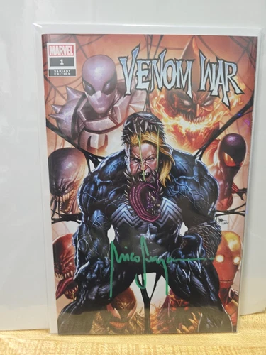 VENOM WAR #1 NM SIGNED MICO SUAYAN EXCLUSIVE LIMITED 3000. NM. FREE SHIP!
