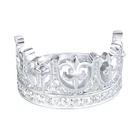 Sterling 925er Silber Pave Ring - KING CROWN