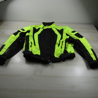 Olympia Jacket Mens Extra Large Yellow AG5 Zip Motorcycle Moto Sports Cordura