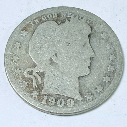 1900-O Barber Quarter - 25c - 90% Silver - Circulated Coin #5605