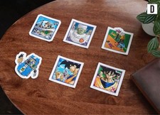 Dragon Ball Sticker D 40th Anniversary Pack of 6 Die-Cut Smartphone Decor Used